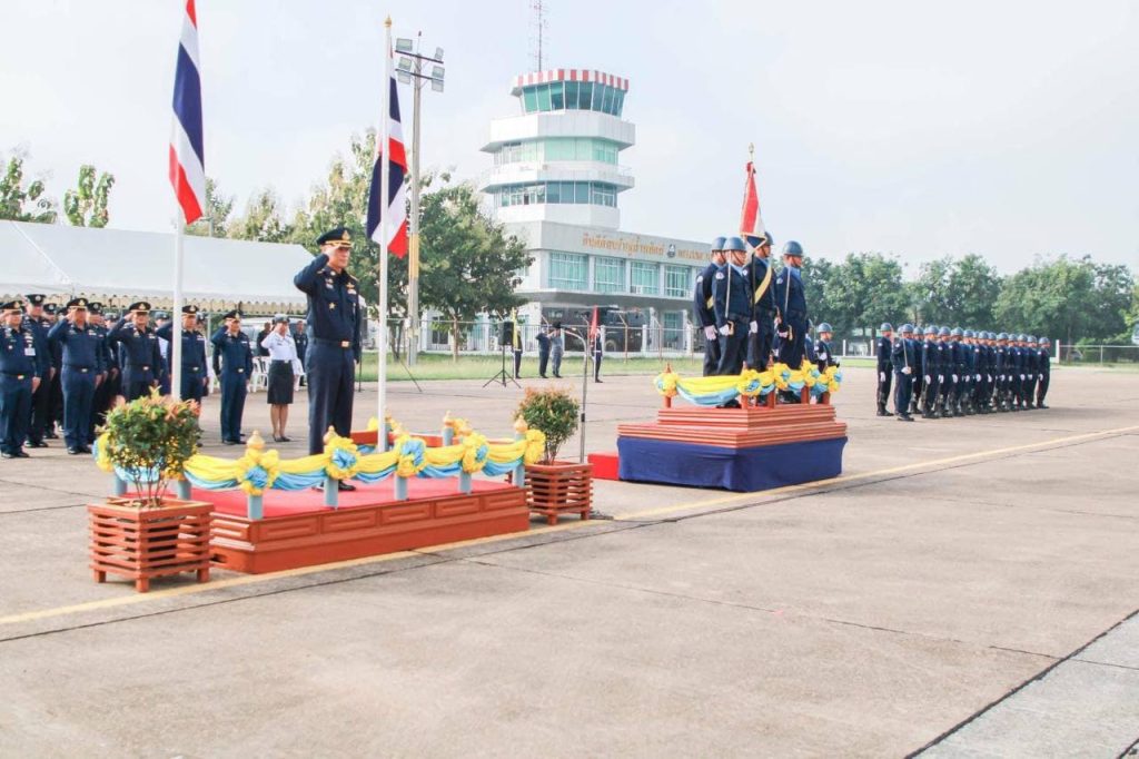 กองบิน ๑ จัดพิธีส่งกำลังพลกองประจำการรุ่นปี ๒๕๖๕ ผลัดที่ ๒ กลับสู่สังคม