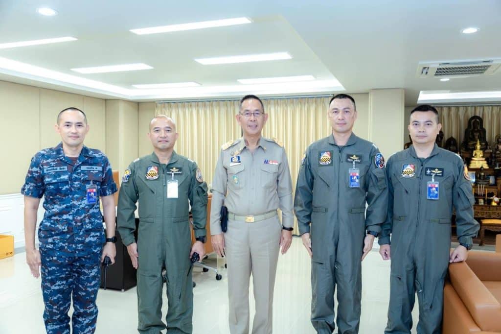 กองบิน ๑ สร้างสัมพันธ์อันดี เยี่ยมคำนับผู้ว่าฯ และอธิบดีฯ นครราชสีมา