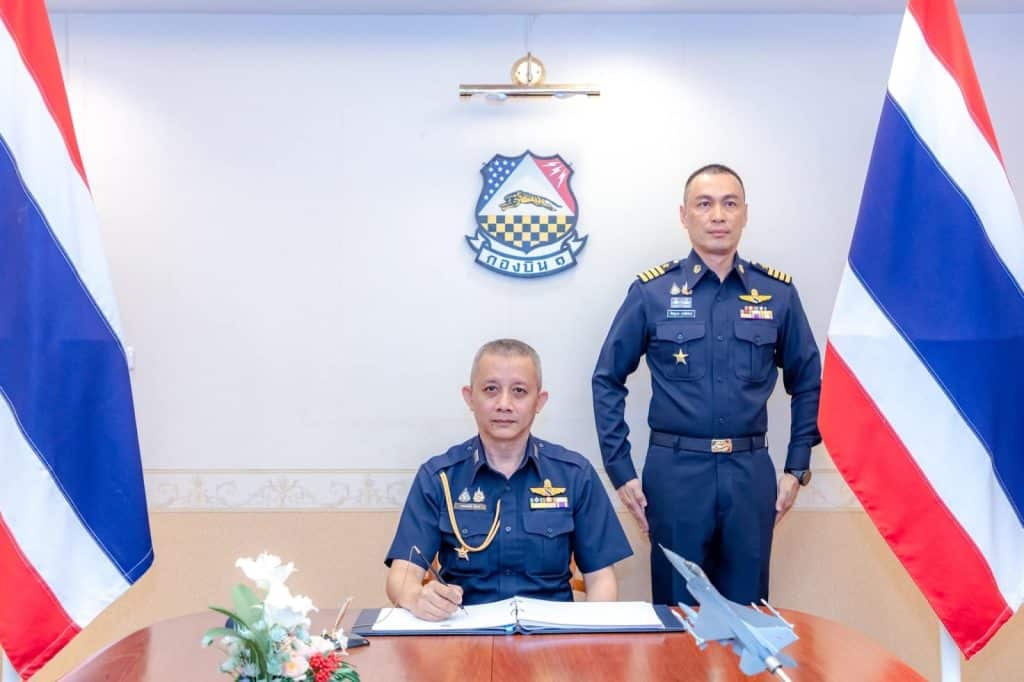 กองบิน ๑ เปิดบ้านต้อนรับคณะตรวจเยี่ยมสำนักงานนิรภัยทหารอากาศ