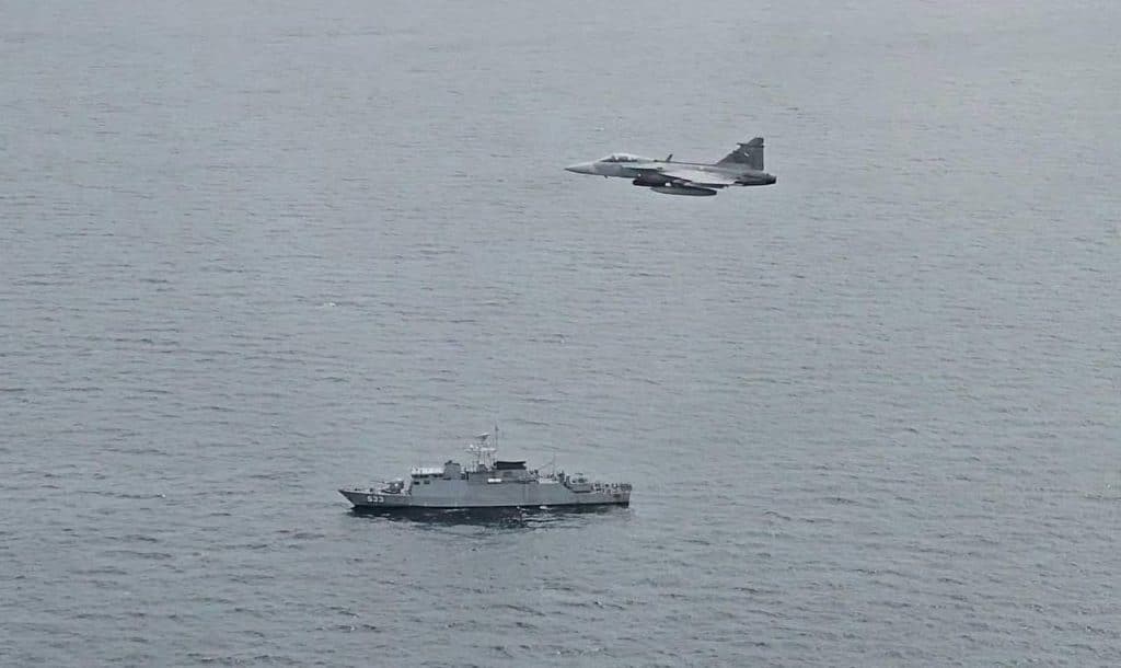 กองทัพอากาศ-กองทัพเรือ ร่วมปฏิบัติการพิทักษ์ทะเลไทยด้วย Gripen