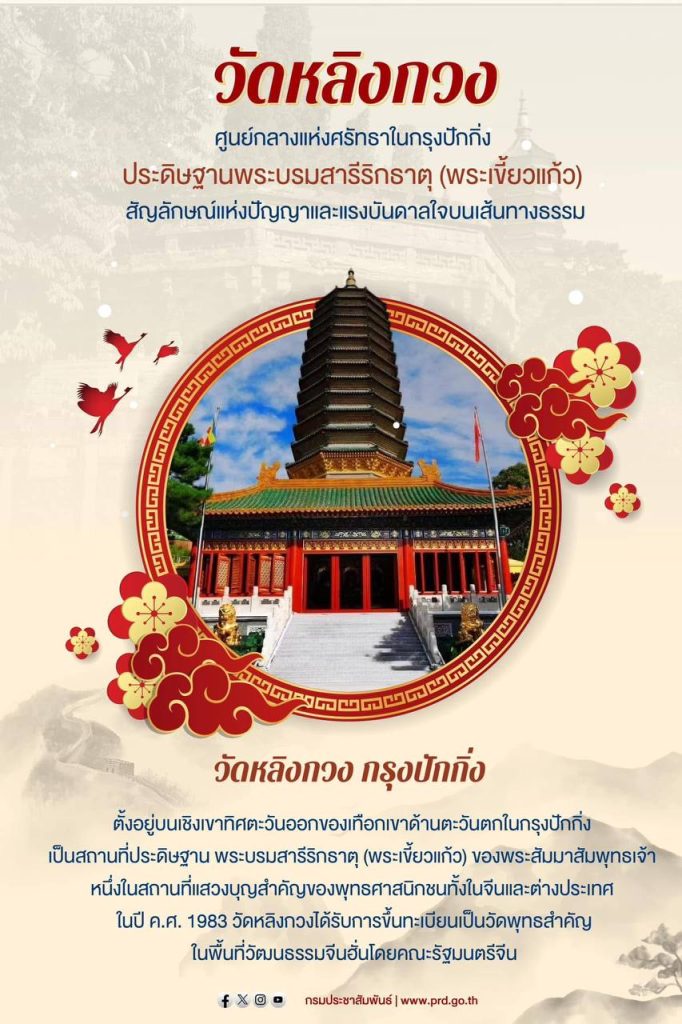 วัดหลิงกวง มรดกทางวัฒนธรรมและศาสนาของจีน