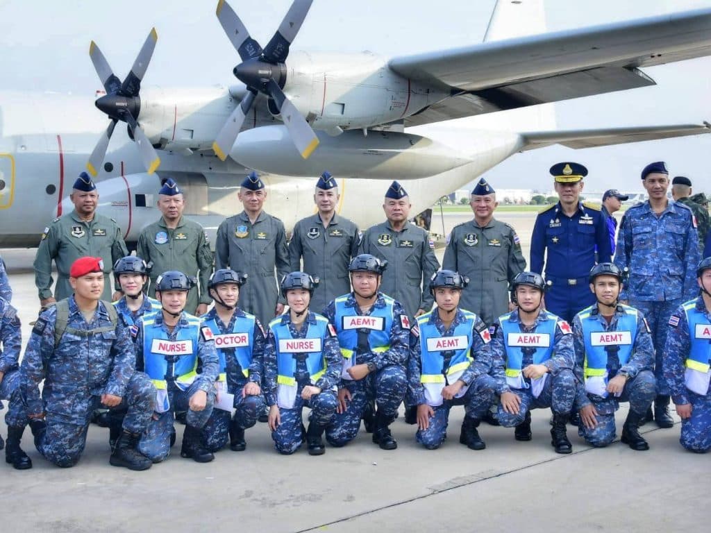 กองทัพไทย-อากาศ ส่งกำลังพลชุด 2 ยุทธการมัณฑะเลย์ 82 บิน C-130 ช่วยภัยพิบัติเมียนมา
